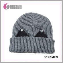 Melhor Design Inverno Quente Gorro De Lã Grossa Doce Rhinestone Ear Knit Hat